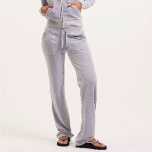 Juicy Couture Grey Velour Sweat Pants